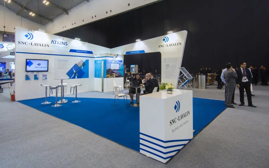 Portfolio Wooden Booth - SNC Lavalin wooden 54 snc lavalin